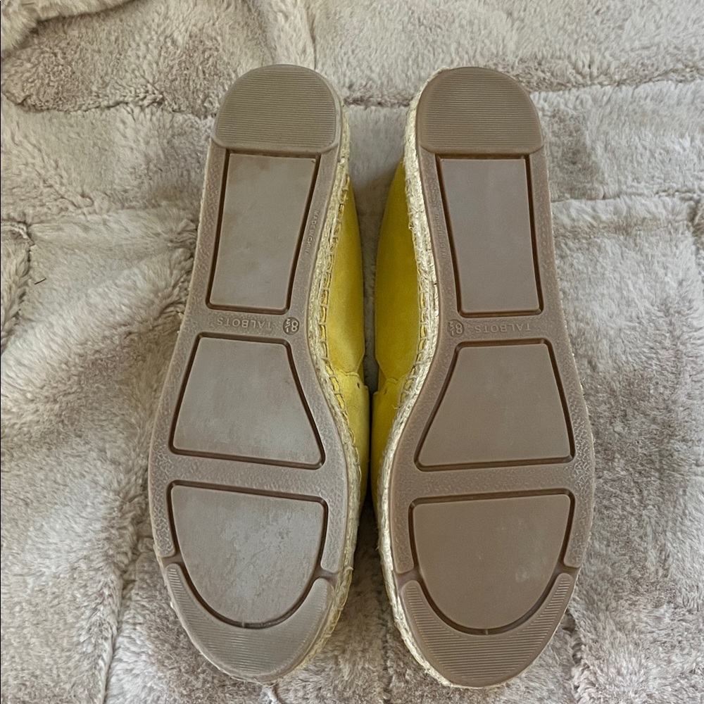 Talbots Izzy Scallop Marigold Suede Espadrilles New - 8.5 - Picture 10 of 11